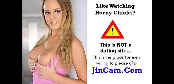  Petite blonde girl full webcam show with dildo